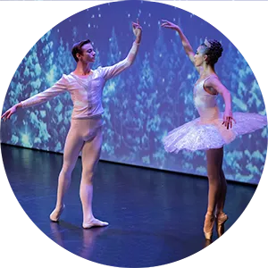 Pas de deux em palco